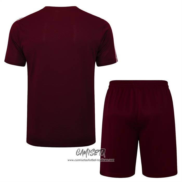 Chandal del Bayern Munich 2025-2026 Manga Corta Rojo - Pantalon Corto